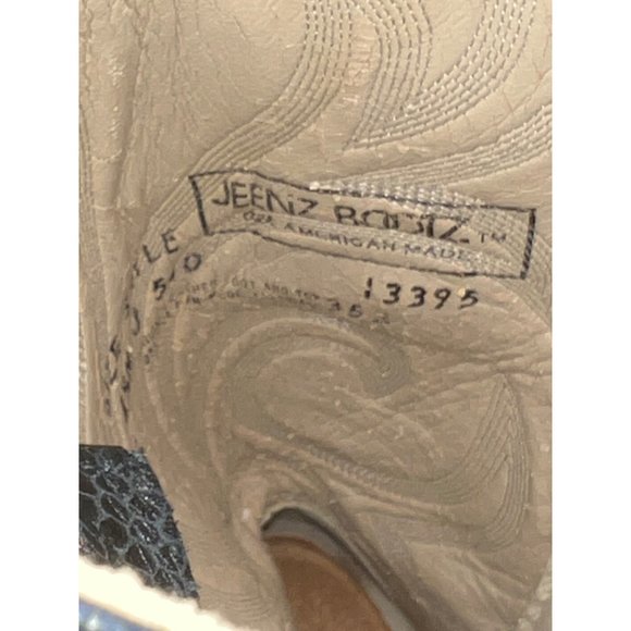 Vintage 70's Jeenz Boots Capezio Black Leather Size 6.5 - Picture 7 of 8